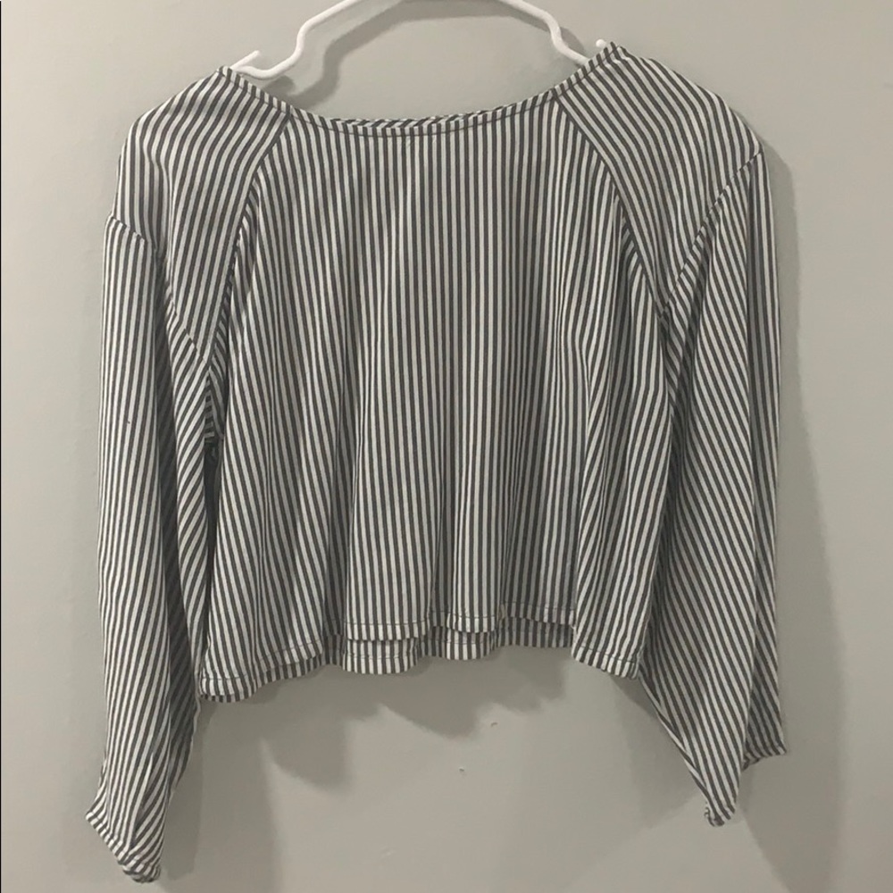 Treasure and Bond Blue and White Stripes Top!